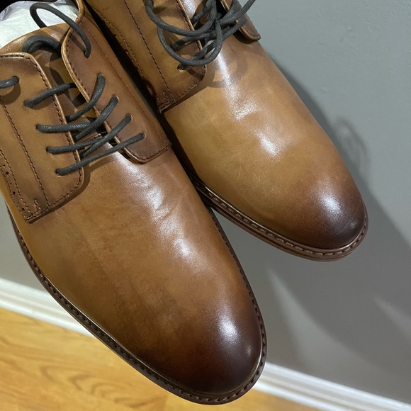 Brand New Bar III Sean Lace-up shoes Tan Sz 10.5 - Picture 4 of 14